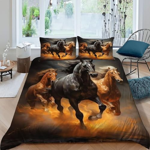 Housse de couette panda zippée pour lit simple en microfibre infroissable - 3