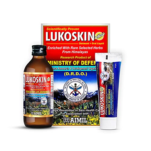 Lukoskin Combo Pack 40 gm Ointment + 100 ml Oral Liquid Lukoskin Combo Pack 40 gm Ointment + 100 ml Oral Liquid