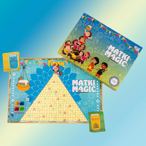 Image of Education with Matki Magic Board Games for Adults & Kids | Activity Toy for Children's | Gift Set for Kid | Indoor Tabletop Game | Perfect for Family Entertainment | Up to 4 Players