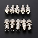 Liandasheng 10 PCS Aerial Connectors, Metal TV Aerial Connector Co-Axial Plug, 5x Female & 5x Male TV Aerial Coaxial Cable Connectors Adaptor, Coaxial/Coax RF Cable Plug, Coaxial Connector - Image 5