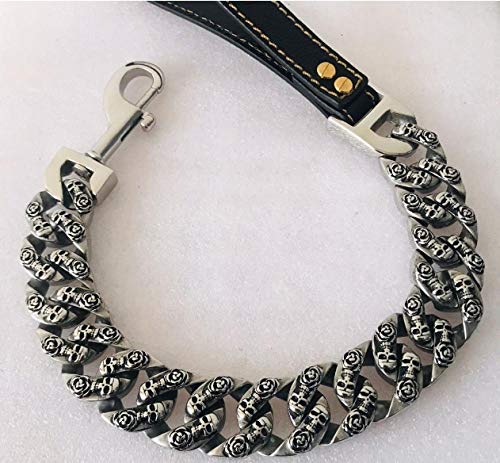 Collier de chaîne pour chien en acier inoxydable 32mm | Laisse de dressage luxe pour molosse
