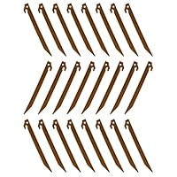 Moicstiy Lot De 24 Piquets De Tente En Plastique, 14 Cm, Noirs