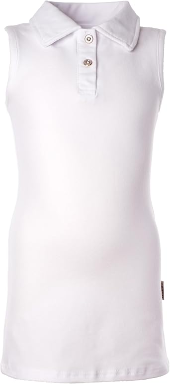 Girls Sleeveless Polo Neck Tank Dress