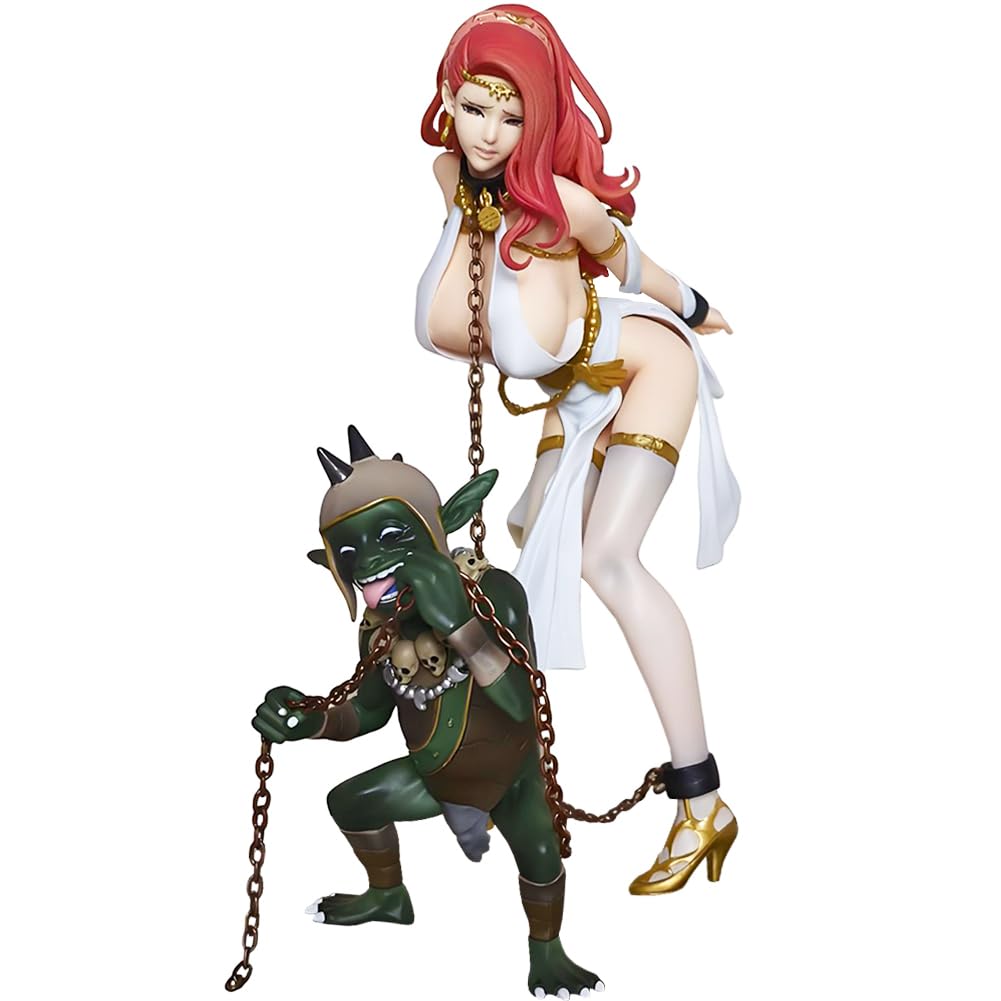 DEXSHUN The Beautiful Queen Captured by Goblin Figur Anime Figuren Queen Pharnelis & Goblin Figur Set Illustration Original Painting Modell PVC Modell Deskto Dekoration Geschenk Sammlerstück 25cm