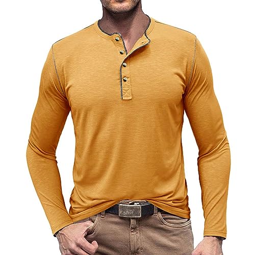 Chemise casual homme Henley aux finitions soignées coupe moderne CS05