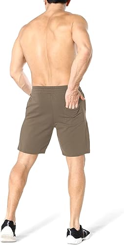 Miniatura 4 de ZENWILL Pantalones cortos de gimnasio para hombre, pantalones cortos de entrenamiento atléticos para fisicoculturismo con bolsillos