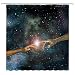 lovedomi Rideau Douche Creative Two Hands Decor Dreamy Eternal Starry Sky Fantastique Galaxies Cosmiques Energy Matter, 72x72 Pouces Tissu Imperméable Accessoires de Bains Rideaux avec Crochets