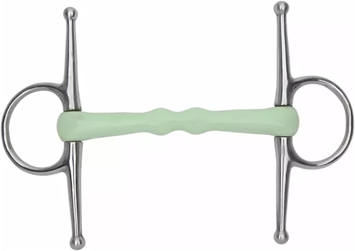 Happy Mouth Shaped Full Cheek Snaffle Horse Bit Stainless Steel