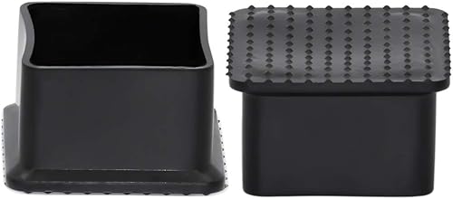Miniatura 51 de Flyshop 8 tapas para patas de sillas de patio, de PVC, protectores de suelo cuadrados para patas de silla, fundas cuadradas para muebles, 3/4 PVC