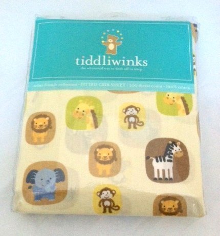 Tiddliwinks Safari Friends Fitted Jungle Sheet by Kids Line