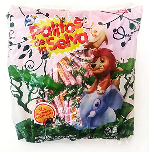 PALITOS DE LA SELVA - Chewable candies | bag of 1.32 lbs 600 gr (180 units)