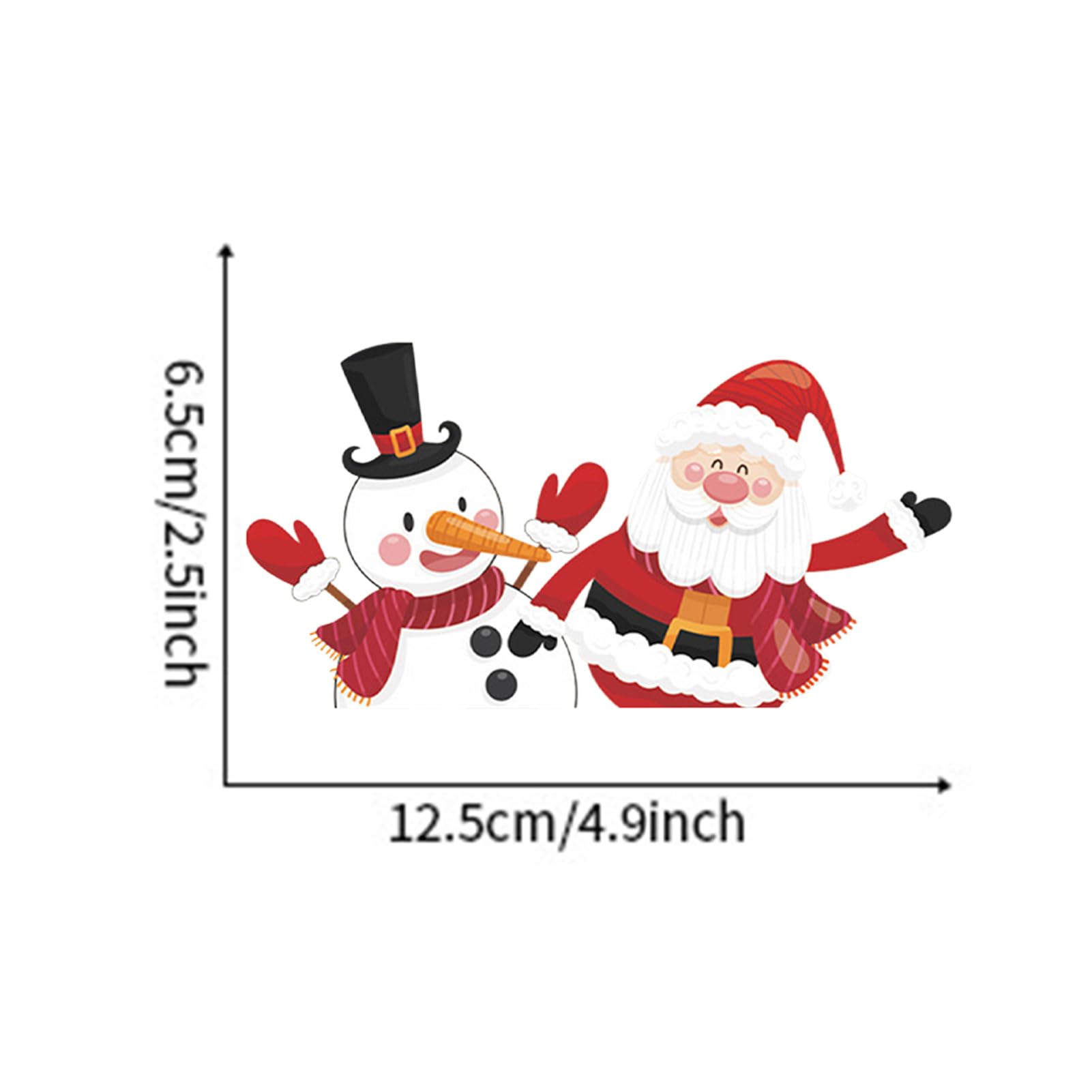 Stika.co Décoration De Noël – Interrupteur Simple Autocollant En Vinyle – Vacances De Noël D'hiver, Vinyle, 82 X 82mm