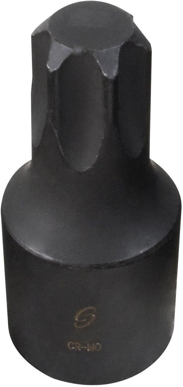 SUNEX Tools 1/2 in. Drive T60 6-Point Internal Star Impact Socket, CR-MO Steel, Model 2690S7