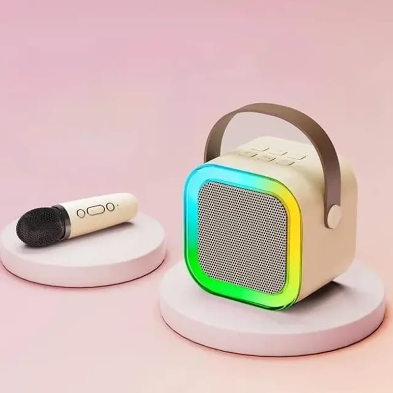 Abhinandan Decors Karaoke Machine for Kids, with Wireless Mics, 4-12 Years Old Girls Birthday Gift Wireless Portable Bluetooth Speaker Microphone | Gatherings & Singing Entertainment (B0CWFJLQDM) Amazon Price History, Amazon Price Tracker