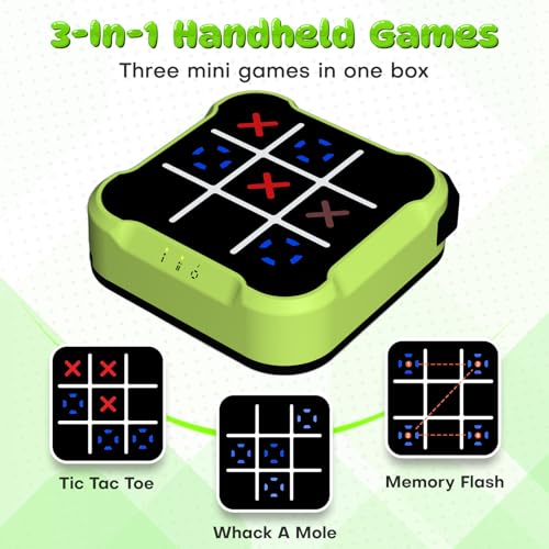 Electronic Tic Tac Toe Bolt Game, Handheld Digital Board Game, Electric Puzzle Game for Educational and Memory Growth, Portable Travel Games for Car Ride, Gift Ideal for Kids and Adults - Image 4