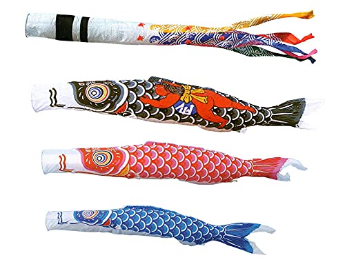 Amazon.co.jp: こいのぼり キング印 鯉のぼり 庭園用 8m6点 ナイロン鯉