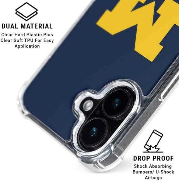 Skinit Phone Case Compatible with MagSafe iPhone 17 - Officially Licensed University of Michigan M Logo Design