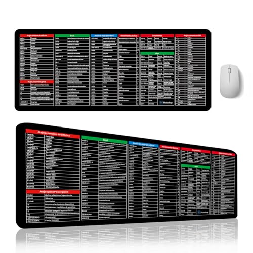 Alfombrilla con atajos de Excel español XL miniatura 1