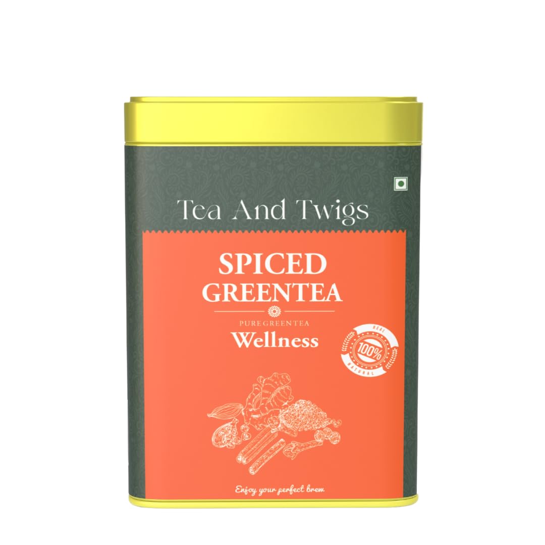 Tea And Twigs | Spiced Green Tea- 15 15 Pyramid Tea Bags | 100% Pure Spices - Cinnamon, Cardamom, Clove, Black Pepper, Ginger and Green Tea | Green Tea | Soothing And Relaxing tea (B0CNS1S7BW) Amazon Price History, Amazon Price Tracker