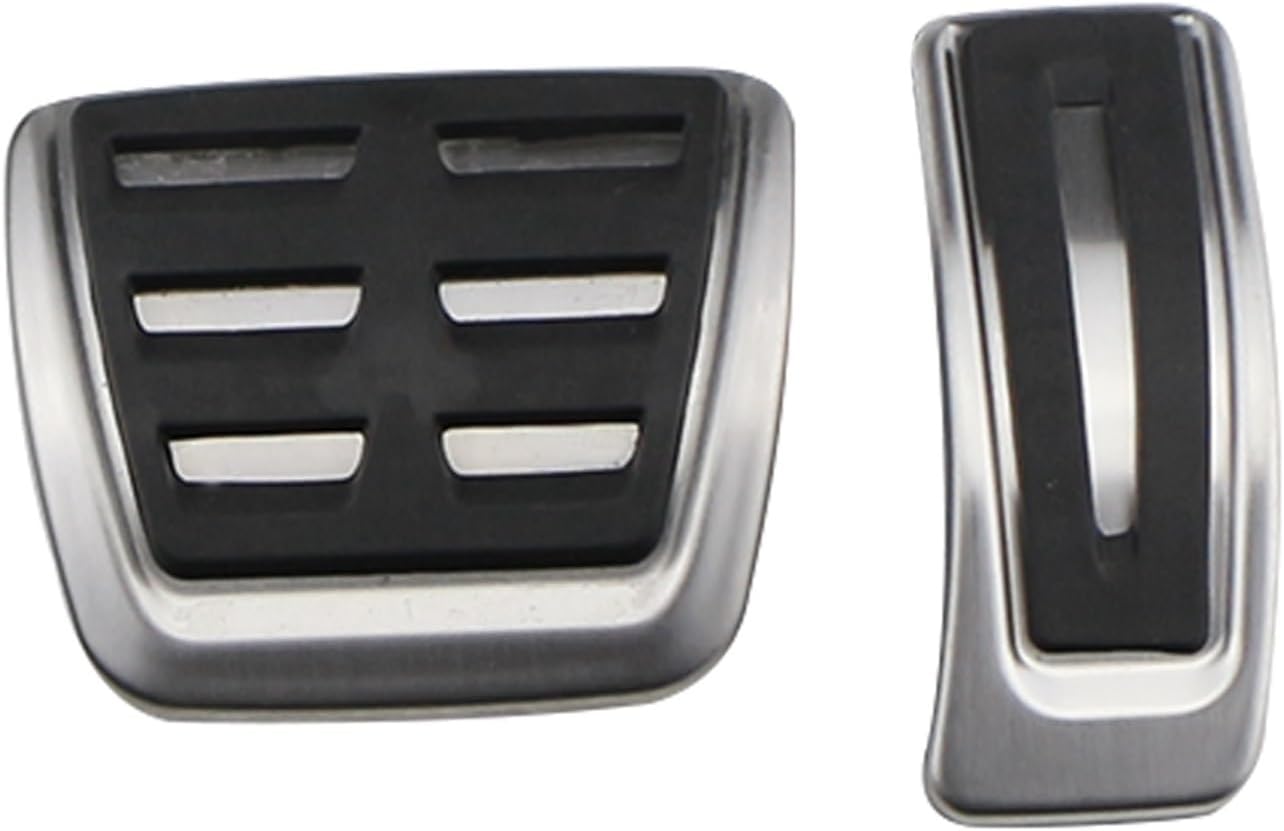 RHD Pedal Cover Compatible with Audi A5 B8 2007-2015 A4 8K 2008-2015 Q5 8R 2005-2017 A6 C7 at Pedals Pads Stainless Steel Accessories(at Without Rest)