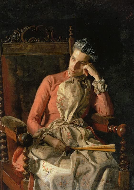 Portrait d'Amelia Van Buren Eakins pour habiller un grand mur nu