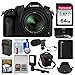 Panasonic Lumix DMC-FZ1000 4K QFHD Wi-Fi Digital Camera with 64GB Card + Case + LED Light + Microphone + Battery/Charger + 3 Filter Kit