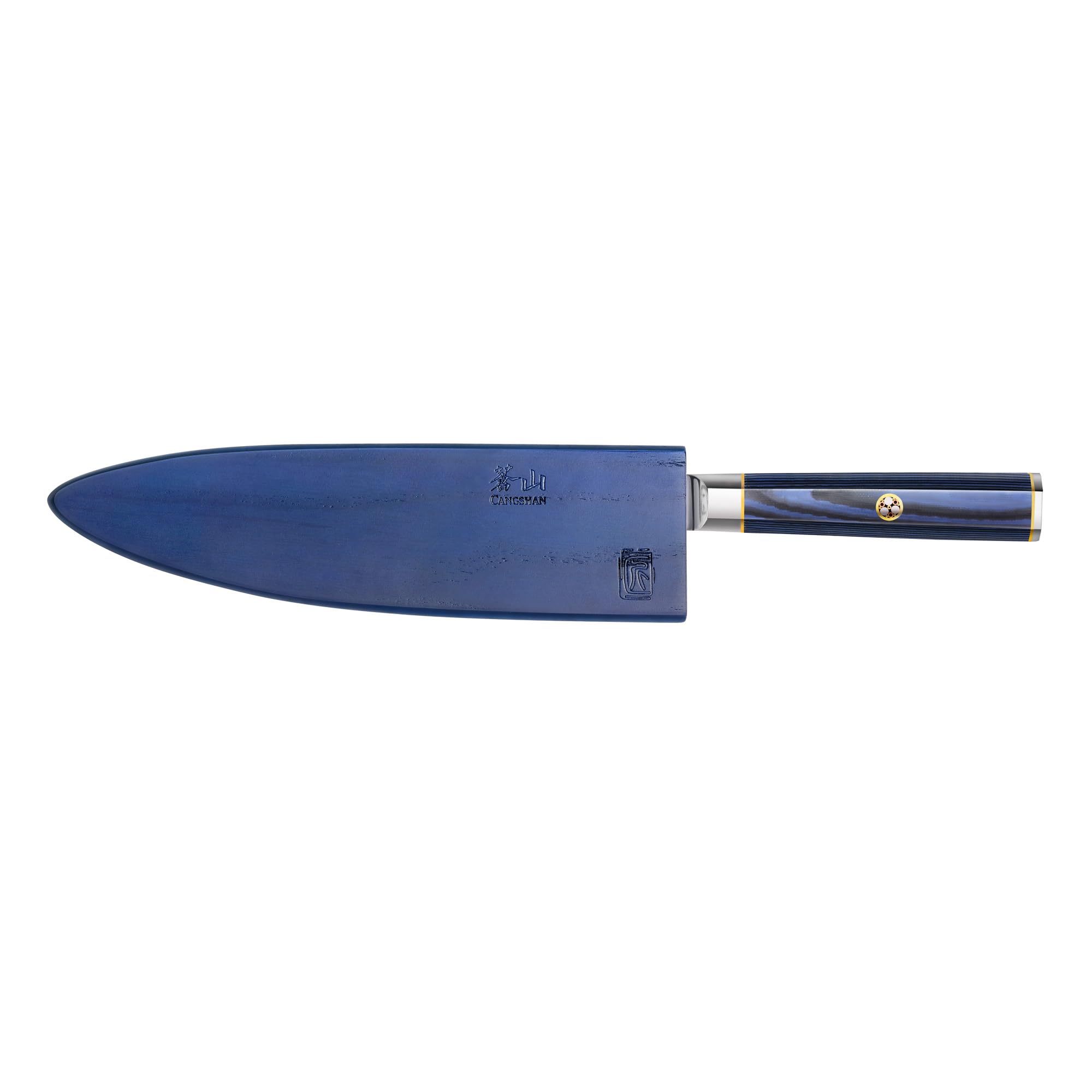 Cangshan KITA Series 8-Inch Chef's Knife with Sheath, High Carbon X-7 Damascus Steel, 501387 — Amazon image 2
