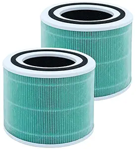 Laukowind 2 Pack Air Purifier Replacement Filters Compatible with LEVOIT Core 300 Pet Air Purifier, 3-in-1 H13 Grade True HEPA Filter Replacement, Compare to Part No. Core 300-RF and Core P350-RF