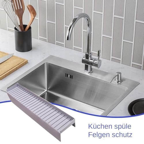 Protection évier silicone 10,2x50,8 cm pour cuisiner l'esprit tranquille