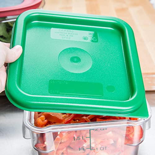 Cambro Polycarbonate Square Food Storage Containers 4 Quart With Lid - Pack Of 2 #TOP7