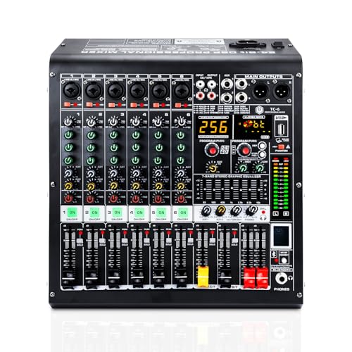W IN-MIX 6 Channel Audio Mixer MP3 Player+Bluetooth U disk