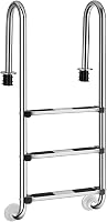 GOPLUS Edelstahl-Poolleiter, 3 Stufen