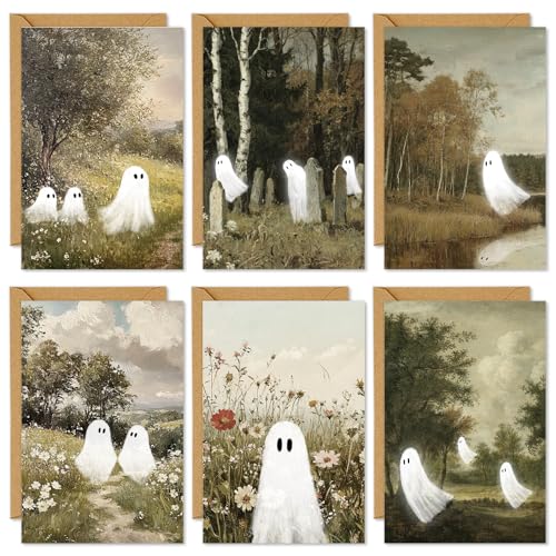 Cartes d'Halloween Whaline : lot de 36 cartes de vœux pour surprendre vos proches