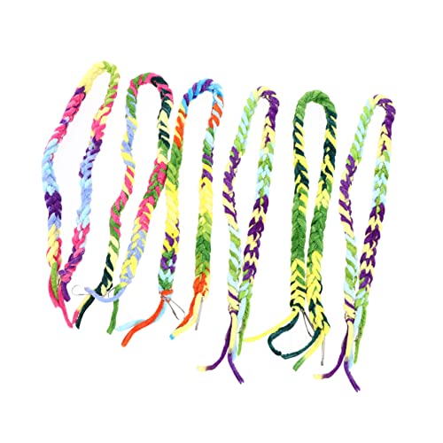 CIYODO 6Pcs Colorful Cotton Rope Hamster Swing Bird Climbing Hanging Hammock for Pets for Parrots and Hamsters Fun Play Accessories