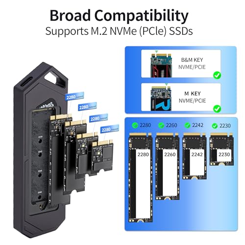 Adaptador Caja Externa SSD M.2 NVMe USB 3.2 Gen 2 miniatura 6