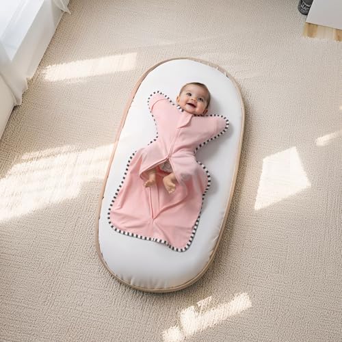 Image of Transition Swaddle, 2 Pack 100% Cotton Baby Sleep Sack | 2-Way Zipper Infant Arm Up Swaddle for Newborn Baby Boy Girl