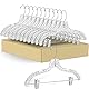 Quality Hangers Schwerlast Klar Krystal Kunststoff-kleiderbügel 17 kristall-Rock-aufhänger - 12er 1