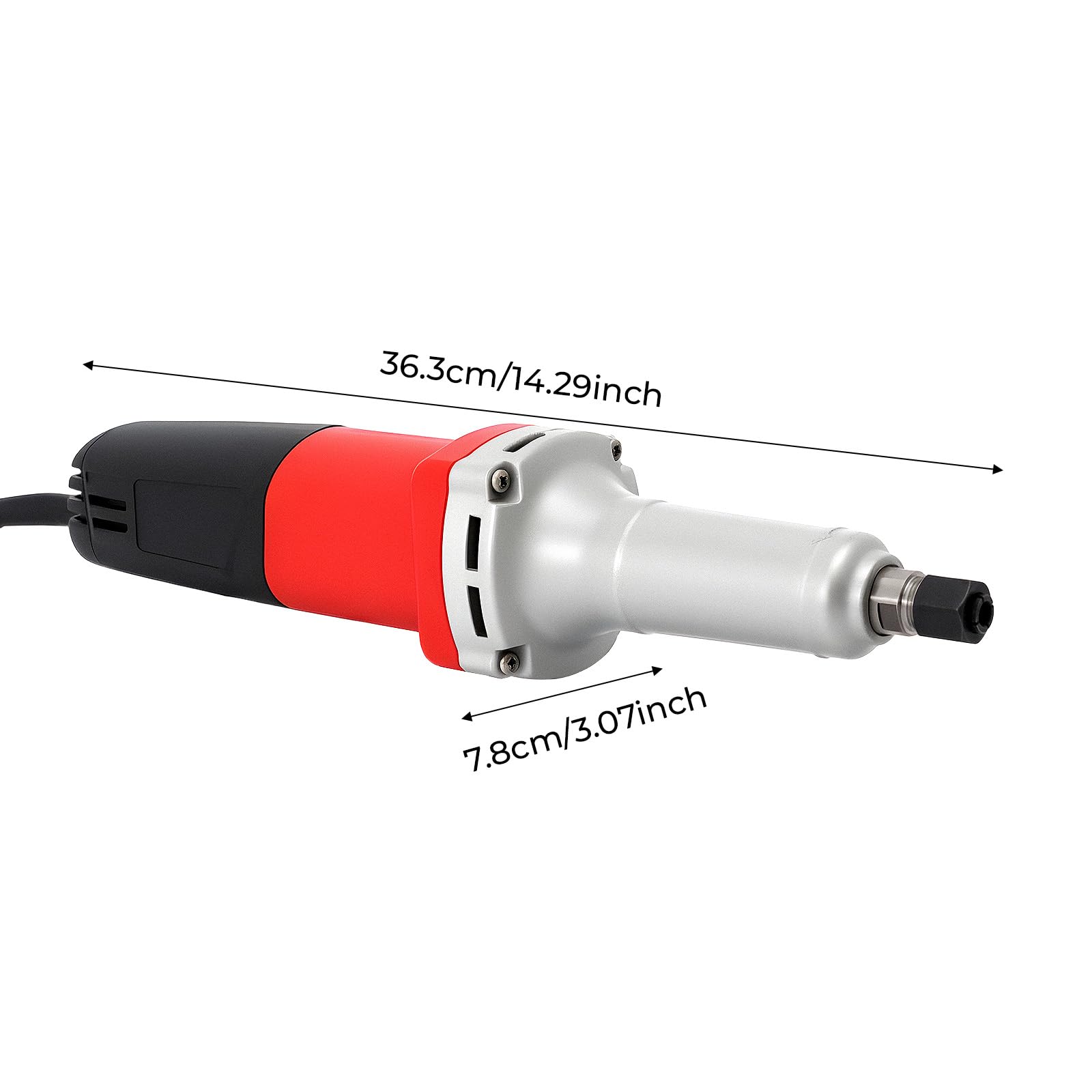 Smerigliatrice Diritta con Regolatore di Velocità, Chiavi Abrasive, J-25, Set di Levigatrice Dritta, 600 W, 0-27000 giri/min, Ø 6 mm