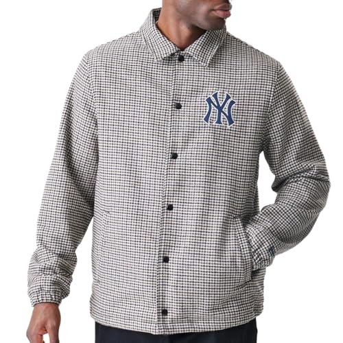 New Era MLB New York Yankees   Chaqueta de cuadros unisex, marrón, XXL