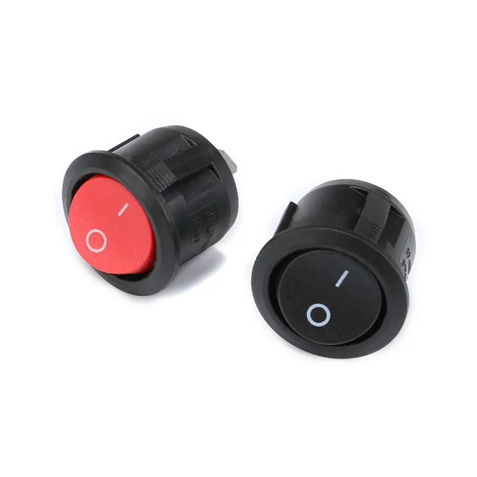 10 Interruttori A Bilanciere Tondi - Mini Switch 3 Pin On/Off Per Barche E Uso Industriale