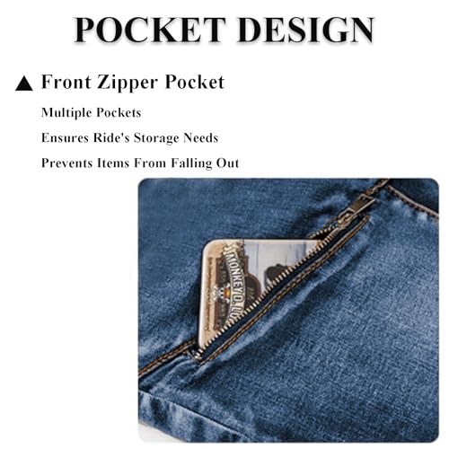 Calças de ciclismo masculinas confortáveis com cintura flexível e botões duplos stretch jeans casual