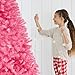 Best Choice Products 6ft Pink Christmas Tree Artificial Full Fir Tree Seasonal Holiday Decoration w/ 947 Branch Tips, Foldable Stand