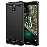 EVUNNBC for Nokia C100 Case, Nokia C100 Phone Case Flexible TPU Shock-Absorption Military Grade Drop