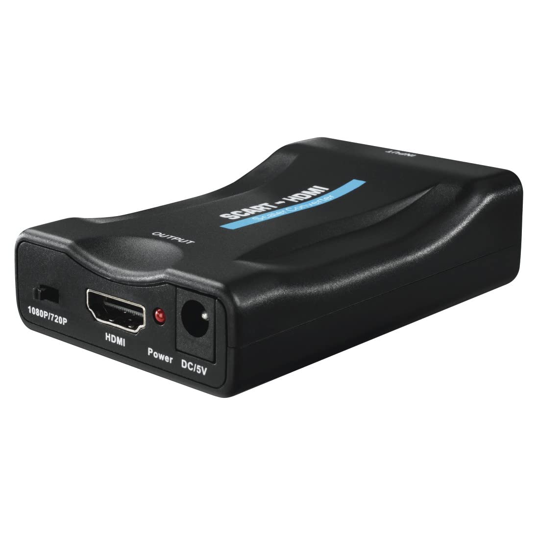 Hama Scart do HDMI Converter, Adapter Konwerter Przejściówka Full HD, Kompatybilny z Magnetowidami, Dekoderami i Odtwarzaczami DVD