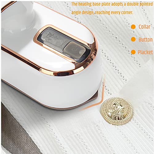 Vangoger Travel Mini Steam Iron Portable Steamer For Clothes Handheld Garment Steamer 3 In 1 Small Iron With Water Cup And Storage Bag White #TOP5