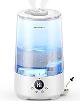 Vista 1 de Homvana Humidificadores para dormitorio y hogar, 3.6 L de llenado superior de niebla fría, 34 horas, súper largo, silencioso 23 dB, humidificador