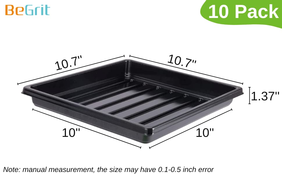 1010 Tray Without Holes Growing Trays Shallow Tray Drain