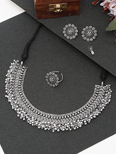 YouBella silver necklace – image 2