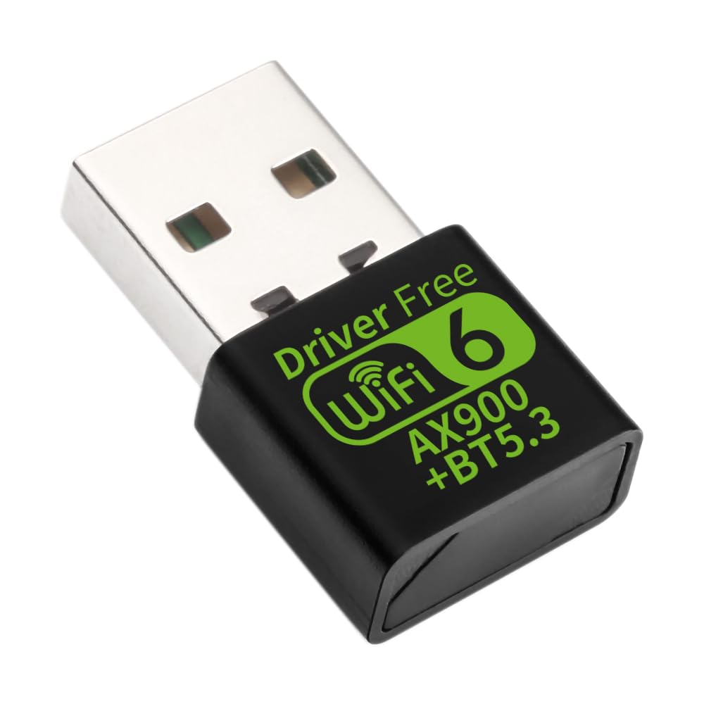 WONLINK AX900 – Adattatore WiFi USB Bluetooth 5.3, Dual-band 2.4G/5G, WiFi 6, Per Windows 11/10
