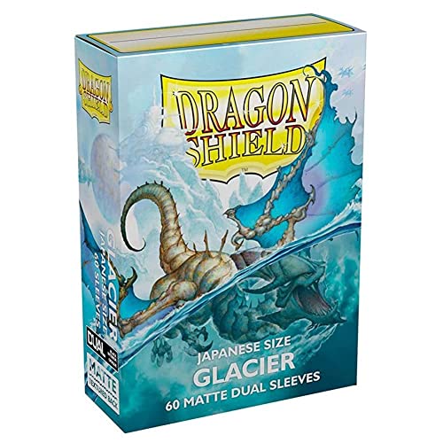 Pochettes Dragon Shield double mat Mini Glacier japonais 60 carats protection deck